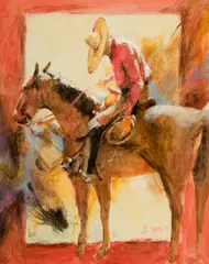 J E Knauf, Spur Check, Acrylic on board