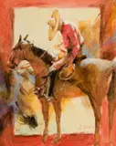 J E Knauf, Spur Check, Acrylic on board
