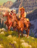 R.E. Pierce, Look Away, Oil on board
