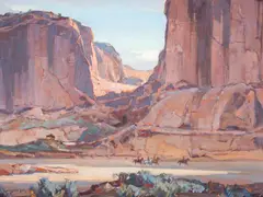 Carl Oscar Borg, Canyon de Chelly, Oil on canvas