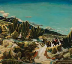 Joseph Fleck, Taos Cowpuncher, Oil on canvas