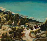 Joseph Fleck, Taos Cowpuncher, Oil on canvas