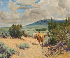 Joseph Fleck, Indian Hunters, Oil on canvas