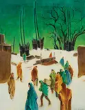 Gene Kloss, The Procession, Watercolor