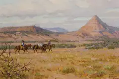 Tom Lovell, Landmark, Oil on board