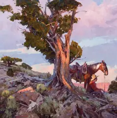 Grant Redden, Seeking Balance, Oil on linen