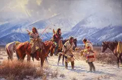 Martin Grelle, Last of the Pemmican, Oil on canvas