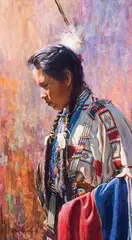 Martin Grelle, Maiden Dancing, Oil on canvas
