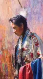 Martin Grelle, Maiden Dancing, Oil on canvas