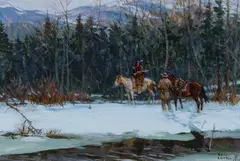 Tom Lovell, The Thaw (Preparatory), Oil on board