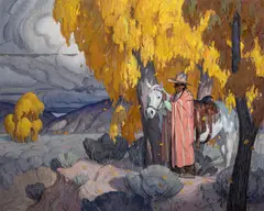 Golden Canopy by Eric Bowman, Oil on canvas, sold Apr 2026