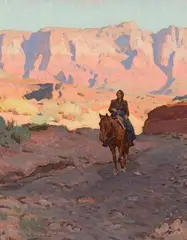 Glenn Dean, Out of the Sun, Oil on canvas mounted to board
