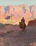 Glenn Dean, Out of the Sun, Oil on canvas mounted to board
