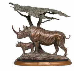 Kent Ullberg, Two Against the World, Bronze, cast 13/30