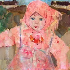 Portrait of a Young Girl (Urga, 1922) by Leon Gaspard, Oil on board, sold Apr 2026