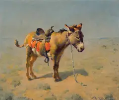 William Robinson Leigh, Burro, Oil on canvas