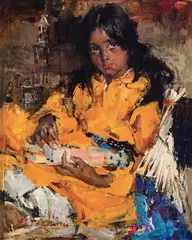 Nicolai Fechin, Carmencita, Oil on canvas