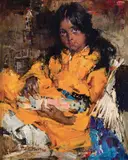 Nicolai Fechin, Carmencita, Oil on canvas
