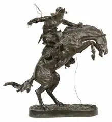 Frederic Remington, The Broncho Buster, Bronze, Lifetime cast No. 56.