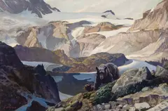 John Clymer, Black Bear, Oil on canvas