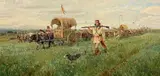 John Clymer, The Métis Brigade, Oil on canvas