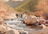 Howard Terpning, Scout from Fort Bowie, Oil on canvas