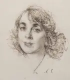 Nicolai Fechin, Mrs. Armstrong, Charcoal