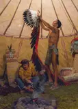 Tom Lovell, The War Bonnet Ceremony