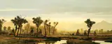 Michael Coleman, Dust on the Milk River, Oil on board
