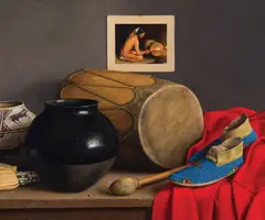 William Acheff, Midnight Drummer, Oil on canvas