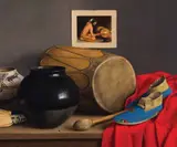 William Acheff, Midnight Drummer, Oil on canvas