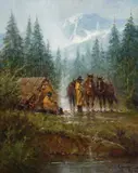 G. Harvey, A Drippy Day, Oil on canvas
