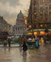 Le Pantheon by Édouard Cortès, Oil on canvas, sold Apr 2026