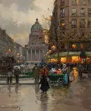 Édouard Cortès, Le Pantheon, Oil on canvas