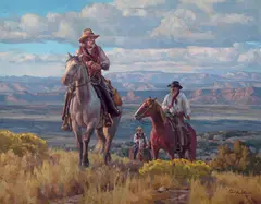 Chad Poppleton, The Range Detectives - Arizona Strip, Oil on canvas