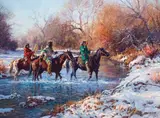 Martin Grelle, Winter Crow, Oil on canvas