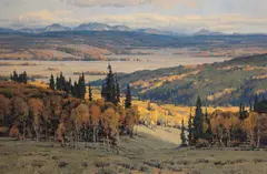 Scott Christensen, Miles of Wyoming, Oil on canvas