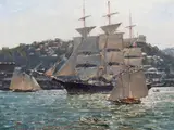 Christopher Blossom, Down-Easter, Oil on board