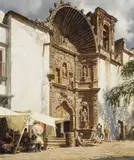 Clark Hulings, The Ringing Bell (Nuestra Señora de la Salud), Oil on canvas