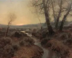 Witness to the Dawn by Brent Cotton, Oil on board, sold Apr 2026