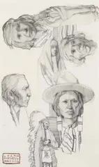 Logan Maxwell Hagege, Native Studies, Mixed Media