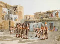 David Halbach, Hope Snake Dance, Watercolor