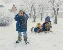 Robert Duncan, Winter Blanket, Oil on canvas