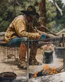 Mark Swanson, Fire-Brewed Java, Oil on canvas