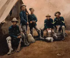 Joseph Velazquez, Spit and Polish, Oil on board