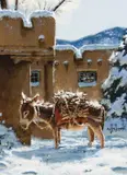 George Hallmark, Winter's Blanket, Oil on board
