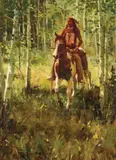 Jim Norton, Through The Aspen, Oil on board