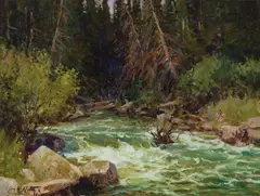 Jim Norton, High Water in Spring, Oil on board
