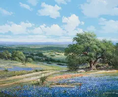 George Kovach, Spring In Texas, Oil on canvas