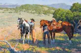 Clark Kelley Price, Mid Morning Adjustments, Oil on canvas